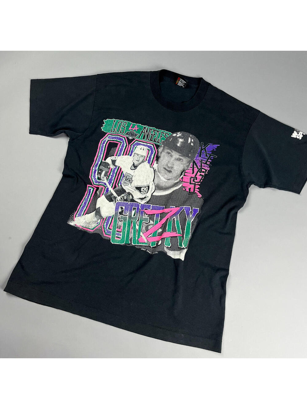 Vintage Wayne Gretzky LA Kings 90's Graphic T-Shirt, Single Stitch